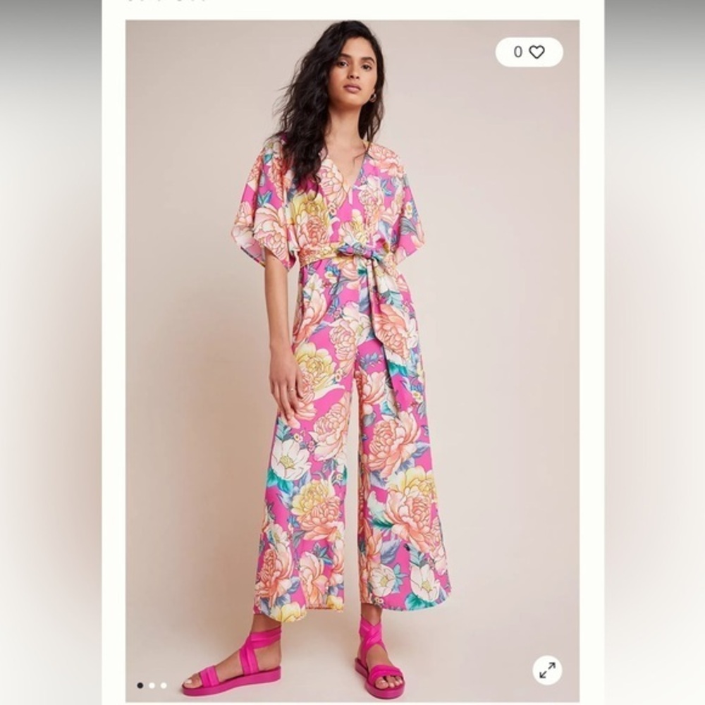 Farm Rio Eulalie Wide-Leg Jumpsuit Floral